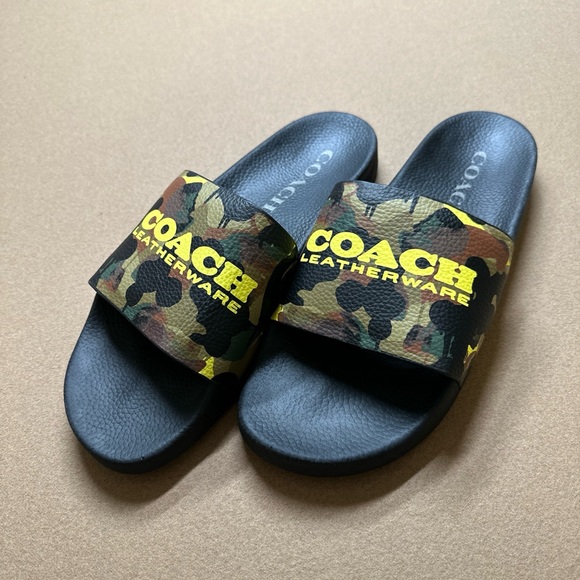 Coach Men's Limited Edition Slides Logo - Picture 1 of 7